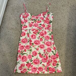 Zara floral mini dress